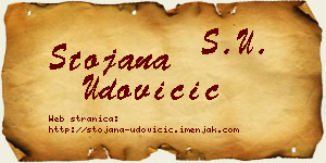 Stojana Udovičić vizit kartica